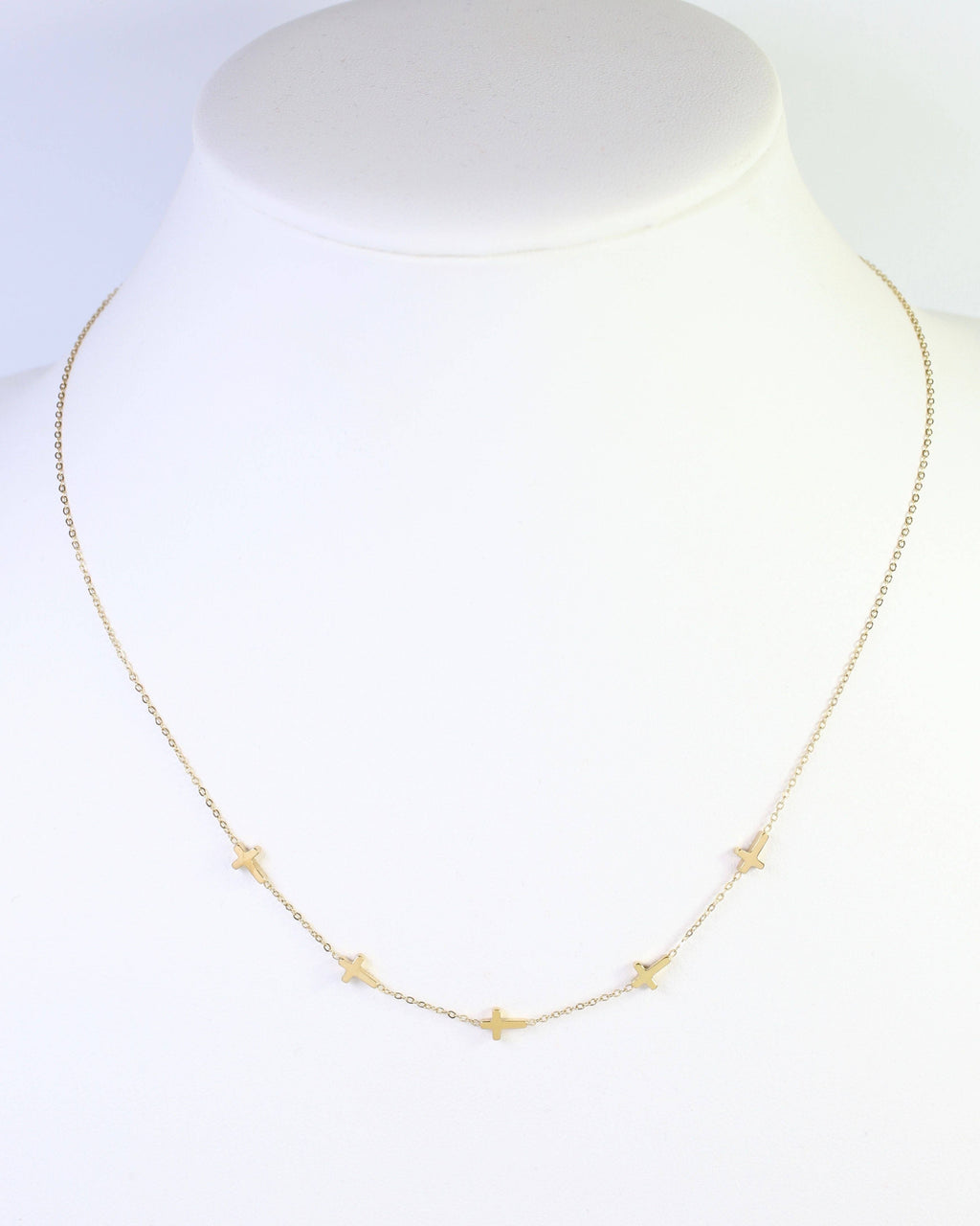 Gunnison Cross Necklace WP Gold
