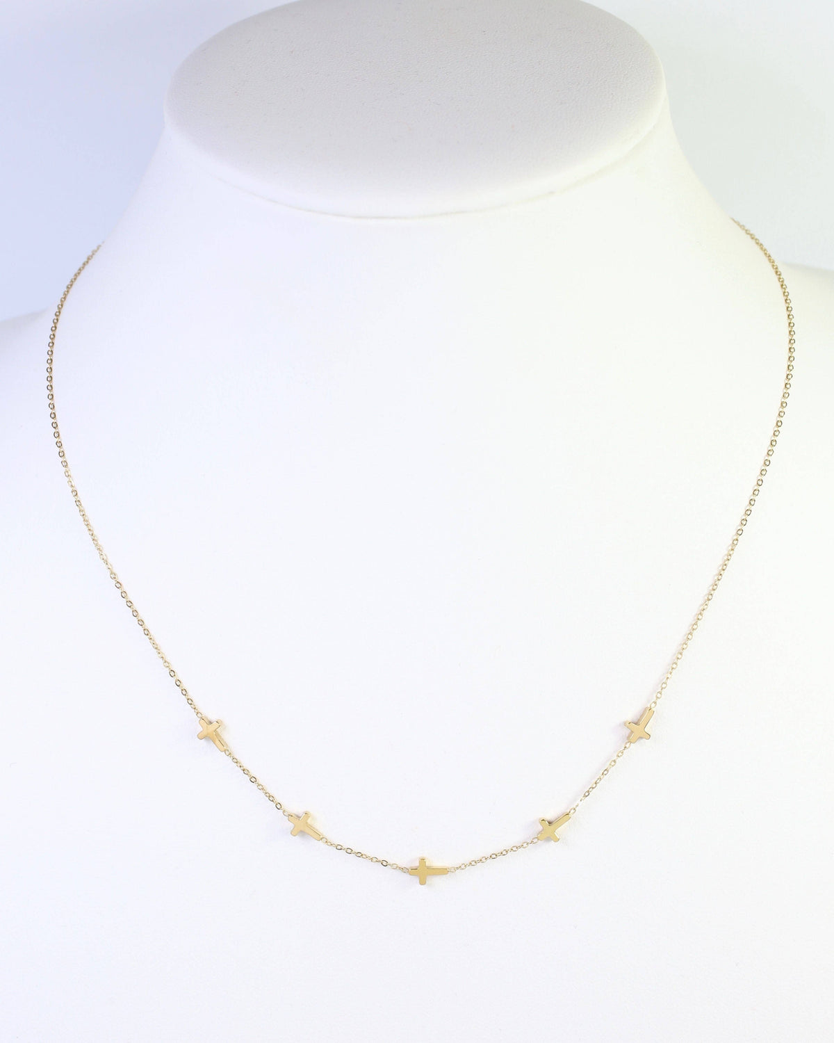 Gunnison Cross Necklace WP Gold