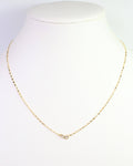 Minden Teardrop Baguette Necklace WR Gold