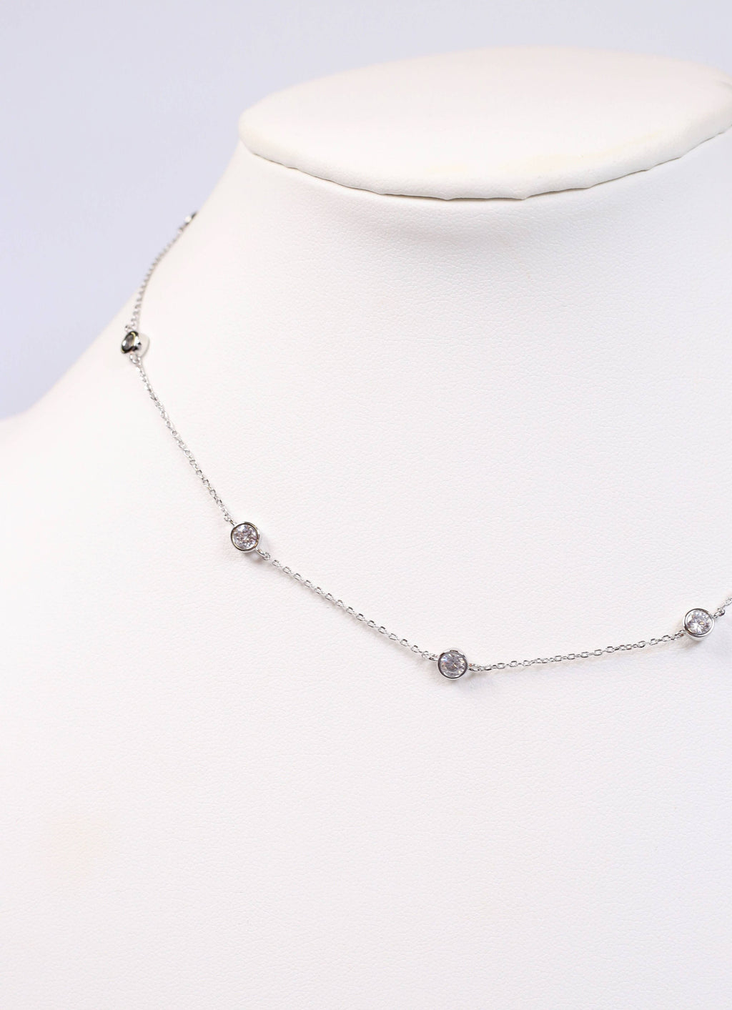 Waterloo CZ Necklace SILVER