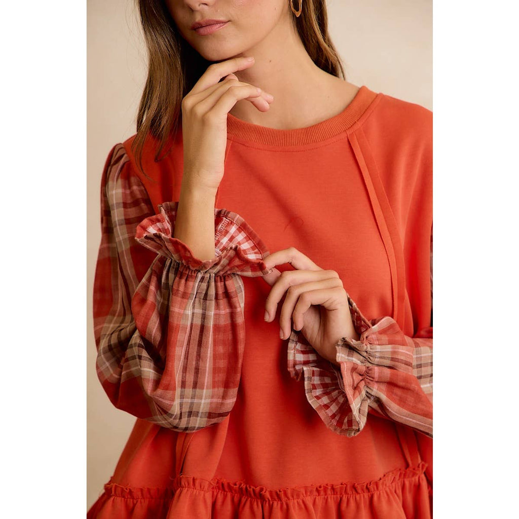 The Sweet Tea & Plaid Top