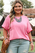 Morgan Plus Size Corded Pocketed Top